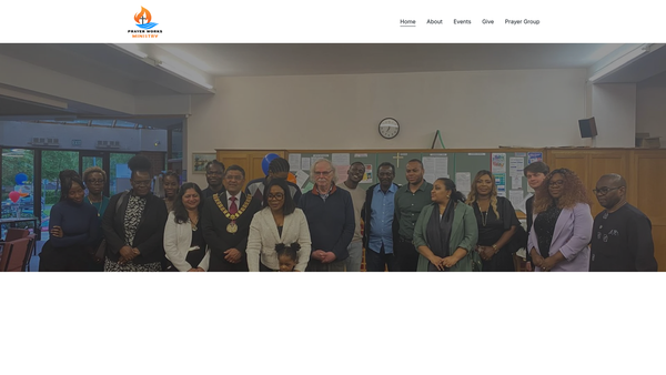 Screenshot of the Prayer Works Ministry website