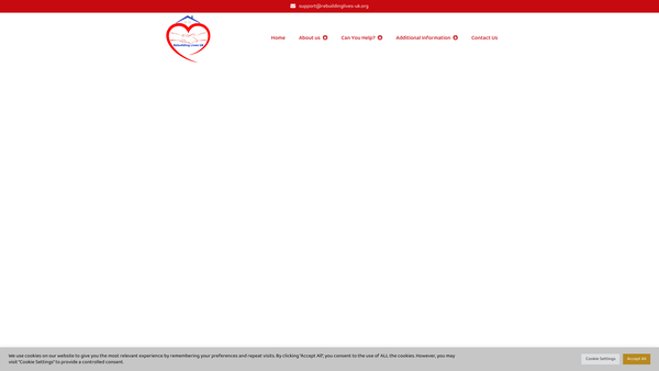 Screenshot of the Rebuilding Lives UK website