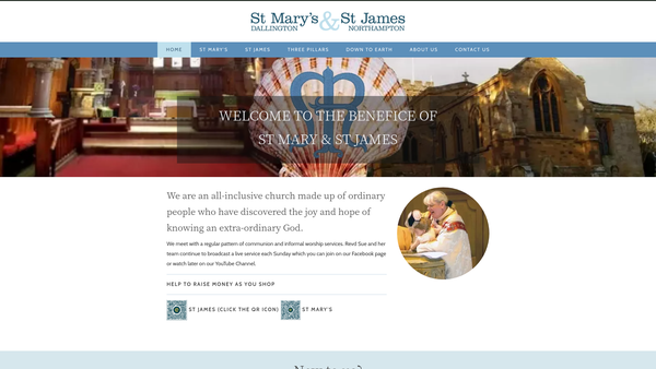 Screenshot of the St Mary-The-Virgin, Dallington website