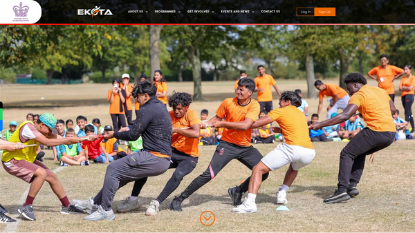 Screenshot of the Ekota Academy Ltd website
