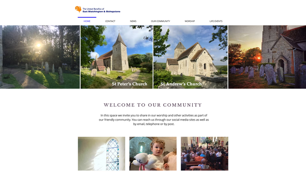 Screenshot of the The Parochial Church Council Of The Ecclesiastical Parish Of St Andrew, Bishopstone website