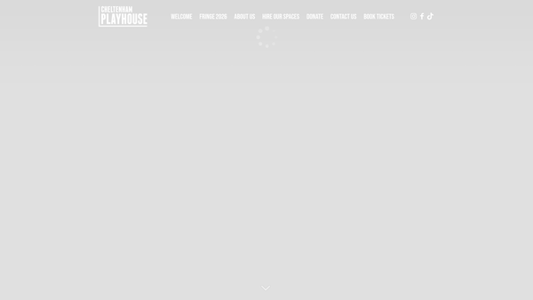 Screenshot of the The Playhouse Theatre Cheltenham website