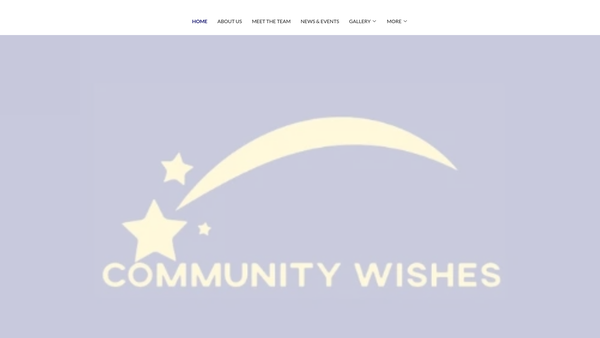 Screenshot of the Community Wishes (Leicester) website