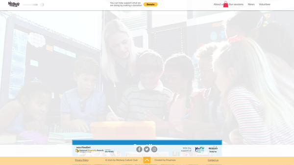 Screenshot of the Medway Culture Club Ltd website