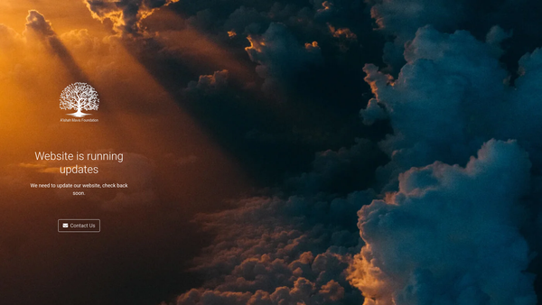 Screenshot of the A'ishah Mavis Foundation website