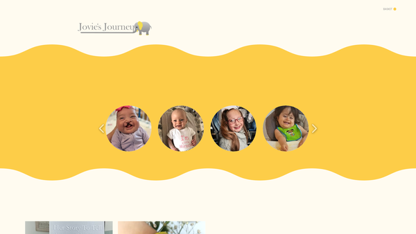 Screenshot of the Jovie's Journey website