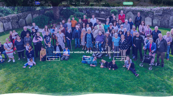Screenshot of the Saltash Baptist Church website
