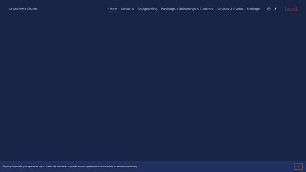 Screenshot of the The Parochial Church Council Of The Ecclesiastical Parish Of St Andrew Soham website