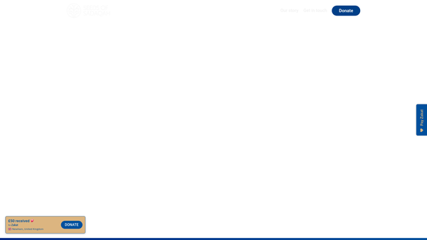 Screenshot of the Seeds Of Sadaqah Limited website