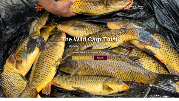 Screenshot of the The Wild Carp Trust website