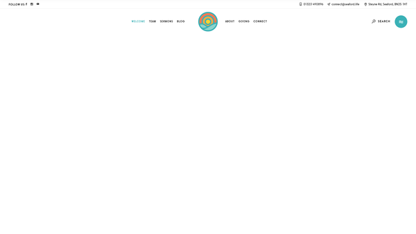 Screenshot of the Life Church Seaford website