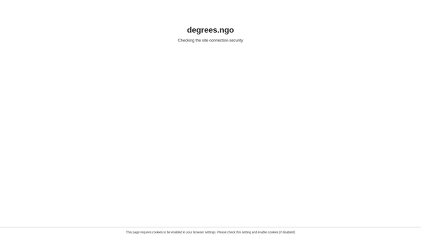Screenshot of the The Degrees Initiative website