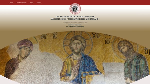 Screenshot of the Orthodox Christian Church of Saint Edward the Martyr and Saint Paraskevi of Rome website