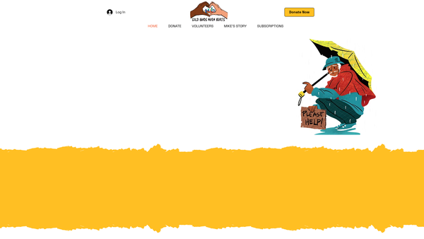 Screenshot of the Cold Hands Warm Hearts website