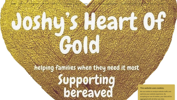 Screenshot of the Joshy's Heart Of Gold website