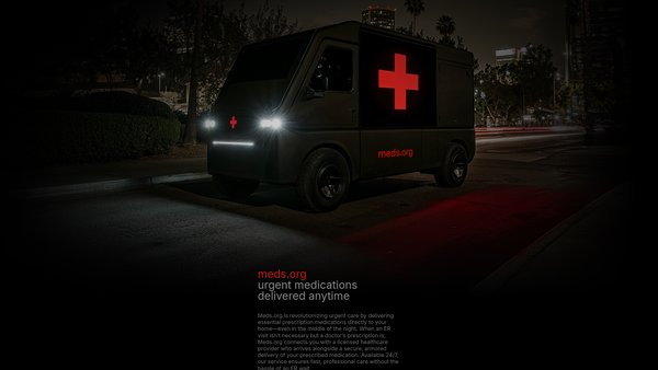 Screenshot of the Medical Emergency Delivery Service Wales website