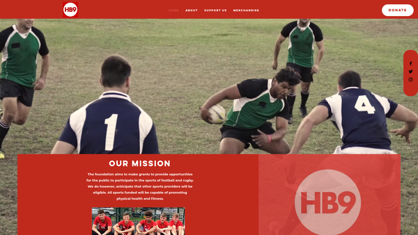 Screenshot of the Harry Bennett Foundation website