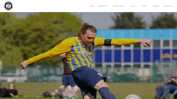 Screenshot of the JP8 Charitable Trust website