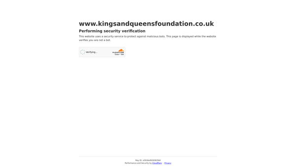 Screenshot of the K&q Foundation website