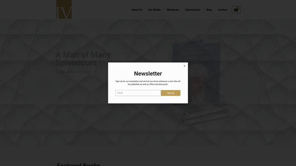 Screenshot of the Iv Publishing website