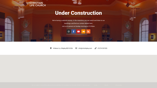 Screenshot of the Restored To Restore website