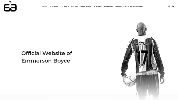 Screenshot of the The Emmerson Boyce Foundation website