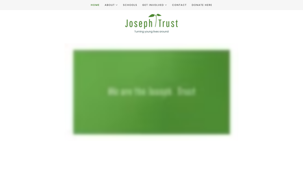 Screenshot of the The Joseph Trust website