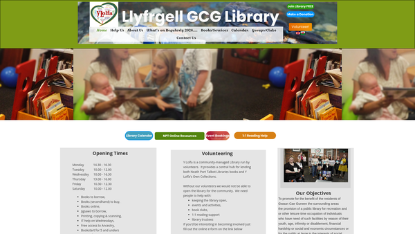 Screenshot of the Y Lolfa Gcg website