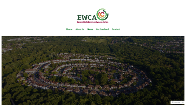 Screenshot of the The Epsom Wells Community Association website