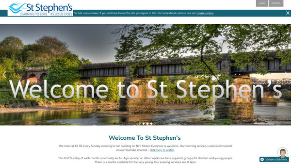 Screenshot of the The Parochial Church Council Of The Ecclesiastical Parish Of St Stephen, Preston website