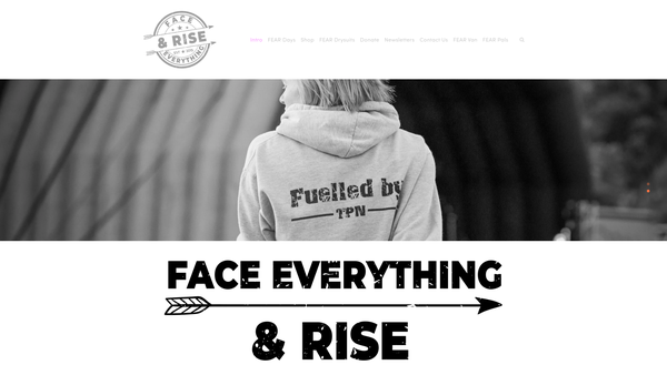 Screenshot of the Face Everything And Rise website