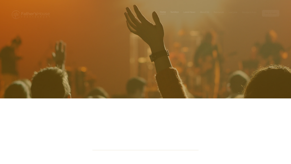 Screenshot of the Father's House Shaftesbury website
