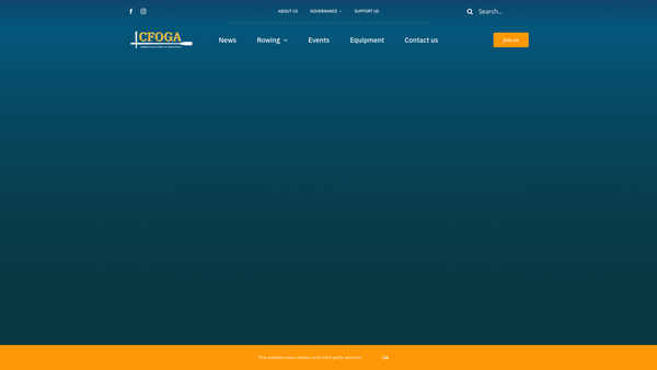 Screenshot of the Cornish Four Oared Gig Association website