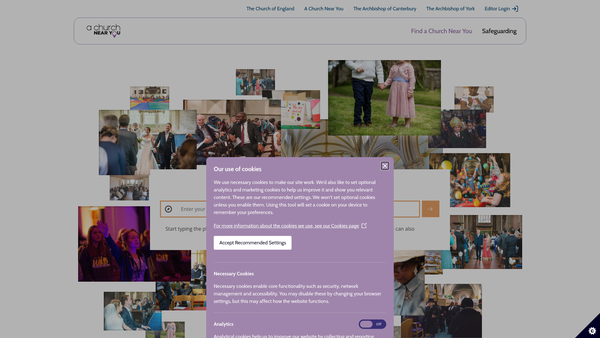Screenshot of the The Parochial Church Council Of The Ecclesiastical Parish Of Brandon website