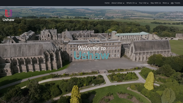 Screenshot of the Ushaw Trust website