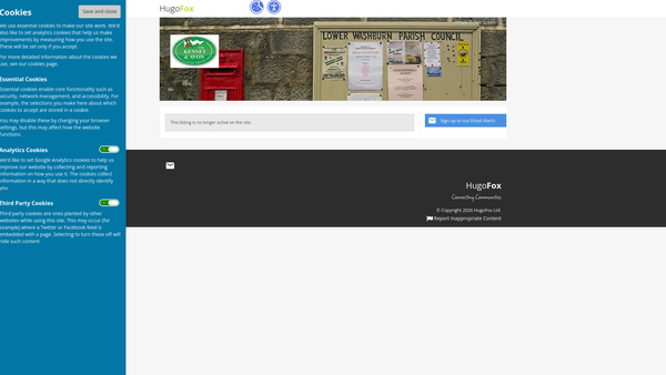 Screenshot of the Glastonbury (Wyrral Park) Bowls website