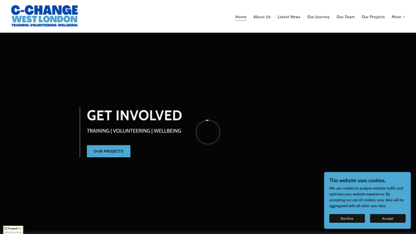 Screenshot of the C-Change West London website