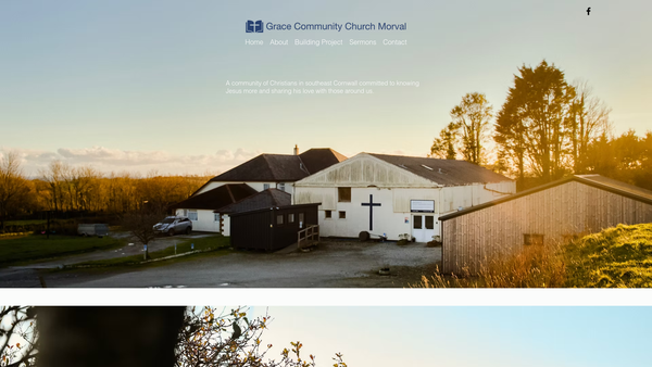 Screenshot of the Grace Community Church Morval website
