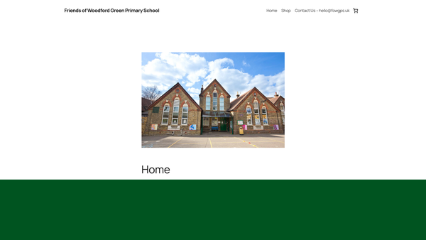 Screenshot of the Friends Of Woodford Green Primary School website