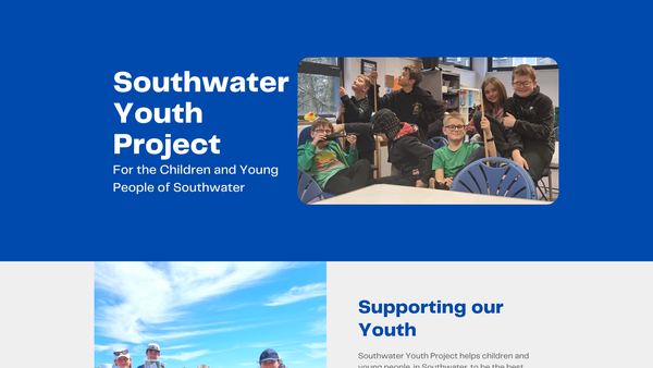 Screenshot of the Southwater Youth Project website