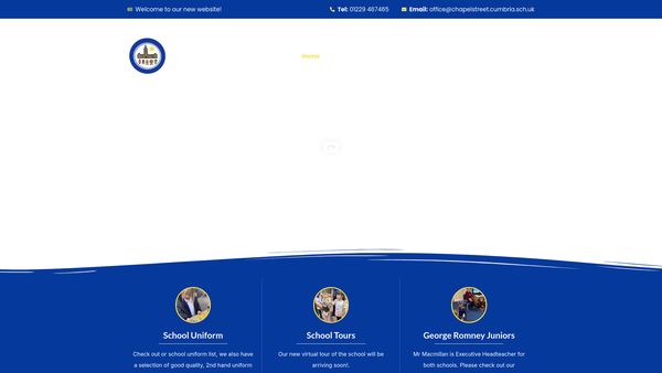 Screenshot of the Chapel Street Friends Of School website