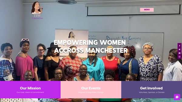 Screenshot of the The Inspirational Women website