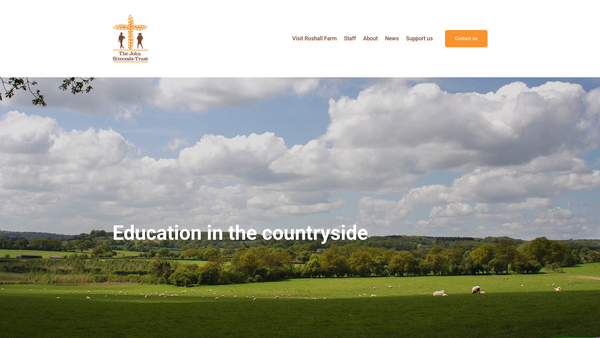 Screenshot of the The John Simonds Trust website