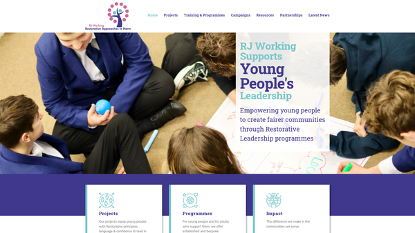 Screenshot of the Rj Working CIO website
