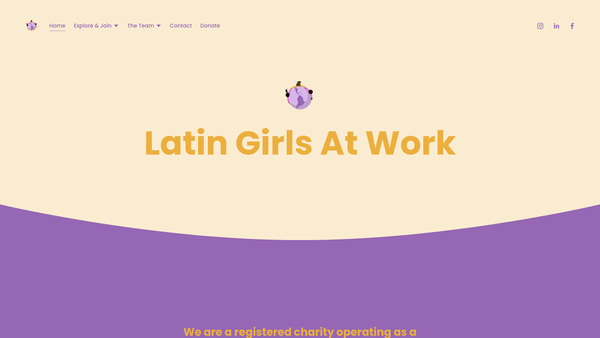 Screenshot of the Latin Girls At Work website