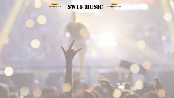 Screenshot of the Sw15 Music website
