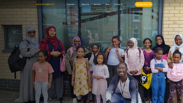 Screenshot of the Our Roots Inner City Lives website