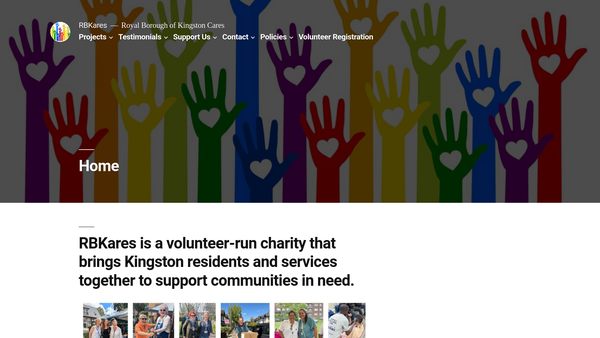 Screenshot of the Rbkares website