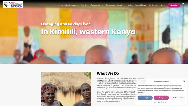 Screenshot of the Icfem Dreamland Mission website