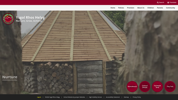 Screenshot of the Halkyn Mountain Kids Club website
